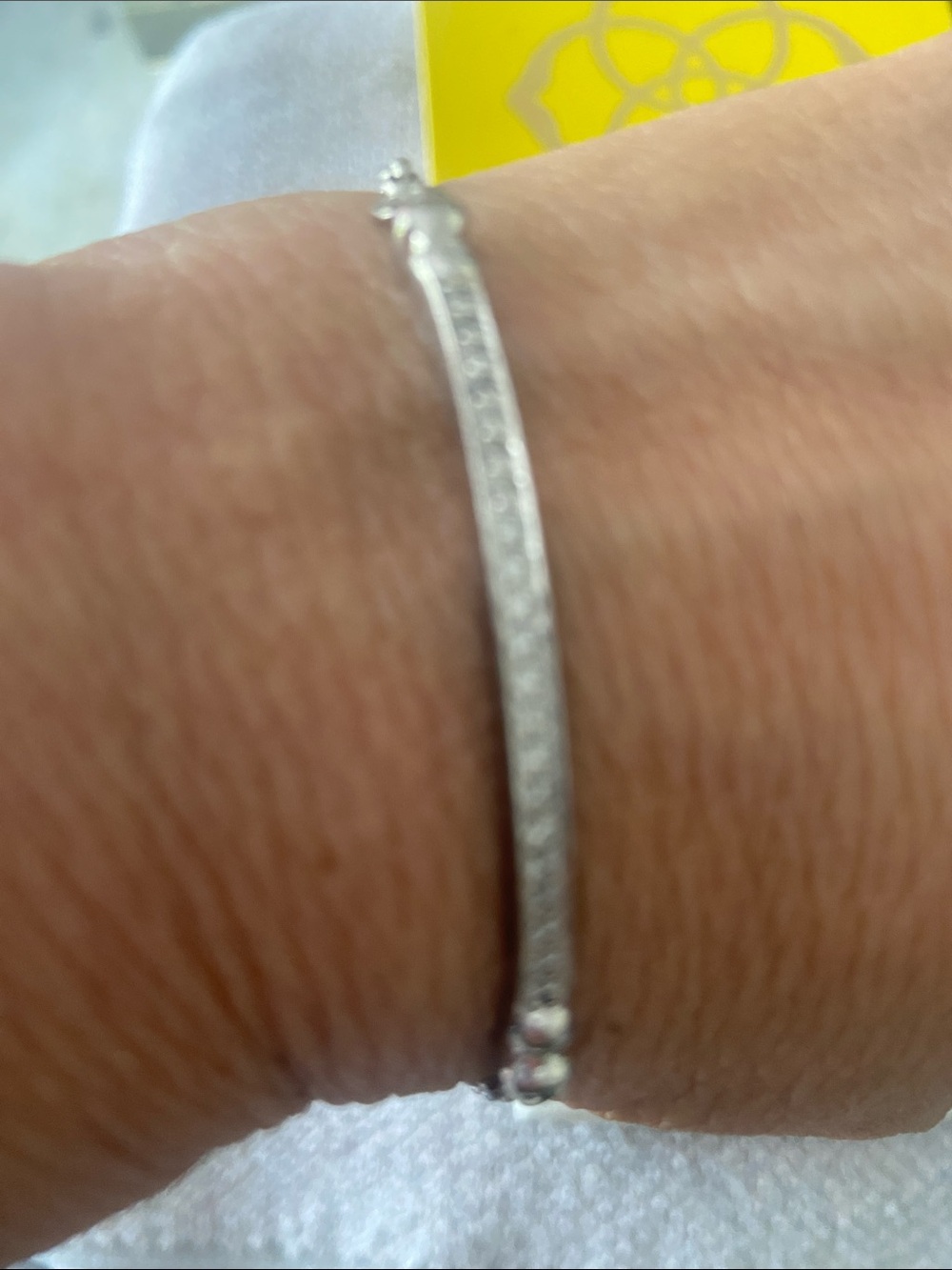 Kendra Scott Silver Tone Pave-Style Women's Bracelet